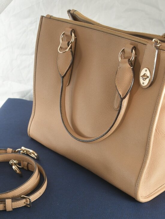 Coach Handbags - COACH - New W/o tags - Tan LARGE Purse